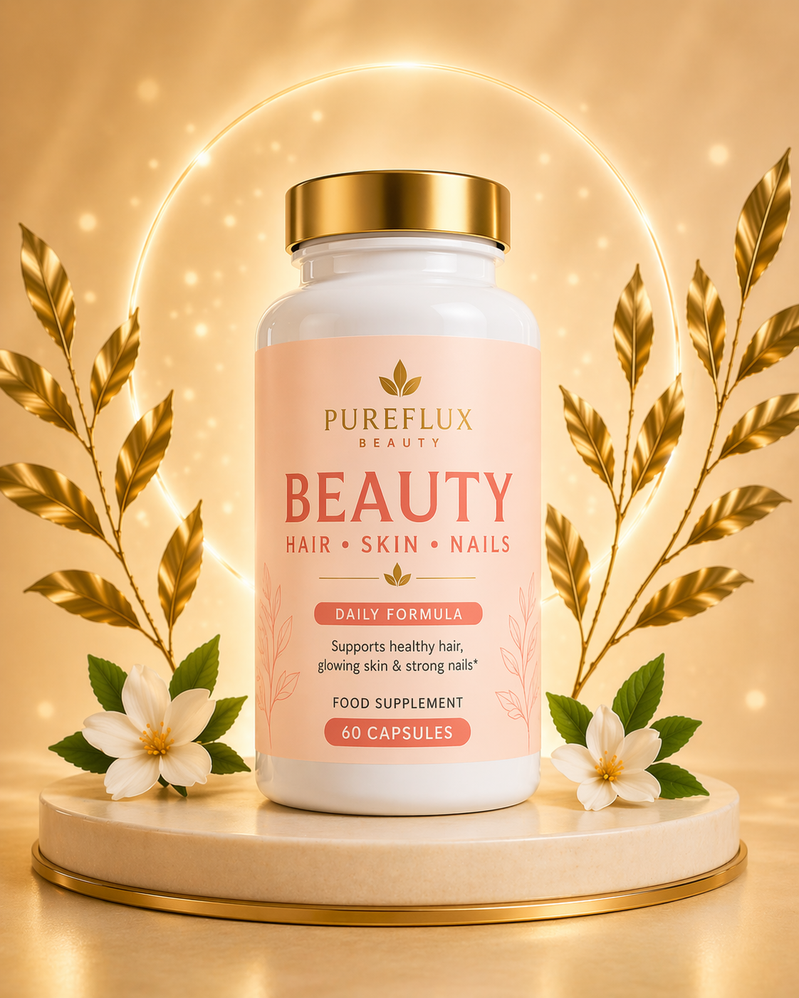 Pureflux Beauty Hair, Nails & Skin Daily Formula